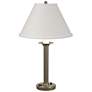 Simple Lines 27" High Soft Gold Table Lamp With Natural Anna Shade