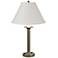 Simple Lines 27" High Soft Gold Table Lamp With Natural Anna Shade