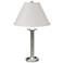 Simple Lines 27" High Sterling Table Lamp With Natural Anna Shade