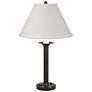Simple Lines 27"H Oil Rubbed Bronze Table Lamp w/ Natural Anna Shade