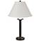 Simple Lines 27"H Oil Rubbed Bronze Table Lamp w/ Natural Anna Shade