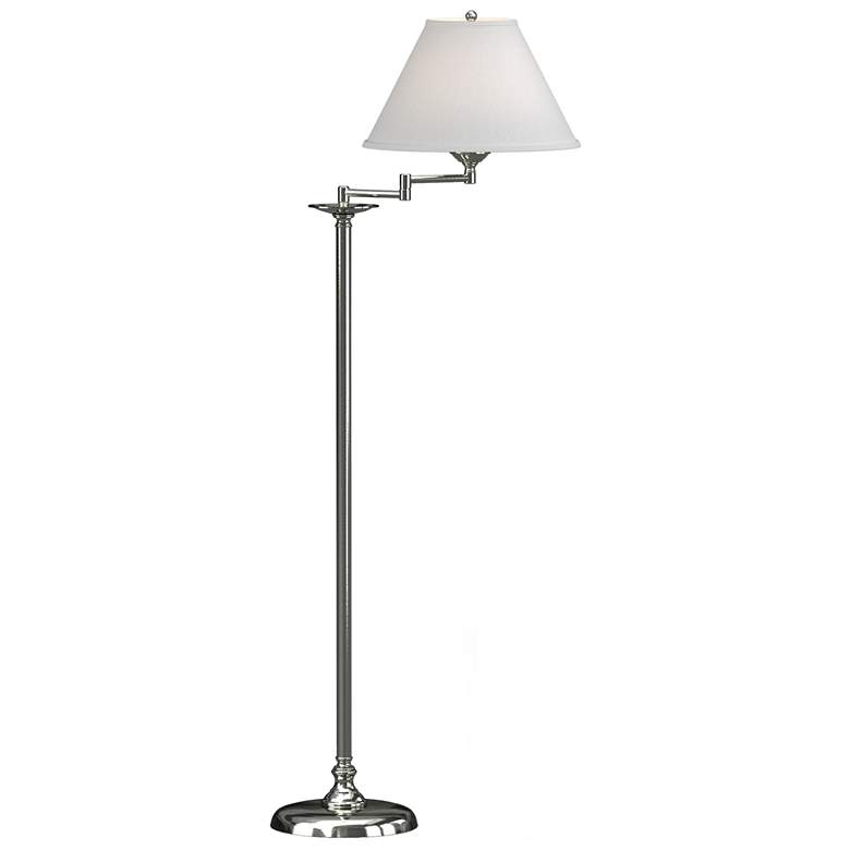 Image 1 Simple Lines 56 inch Anna Shade and Sterling Swing Arm Floor Lamp