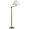 Simple Lines 56" Anna Shade Soft Gold Swing Arm Floor Lamp