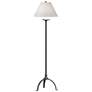 Simple Lines 58" High Natural Iron Floor Lamp With Natural Anna Shade