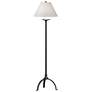 Simple Lines 58"H Oil Rubbed Bronze Floor Lamp w/ Natural Anna Shade
