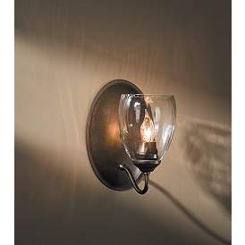 Image3 of Simple Lines Collection Water Glass 8 3/4" High Wall Sconce more views