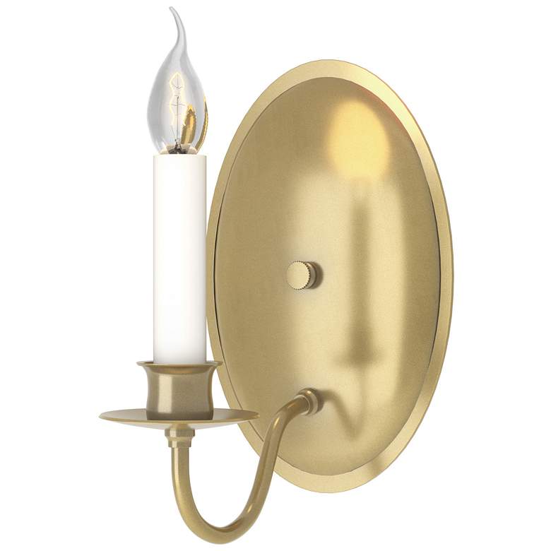 Image 1 Simple Lines Sconce - Modern Brass Finish