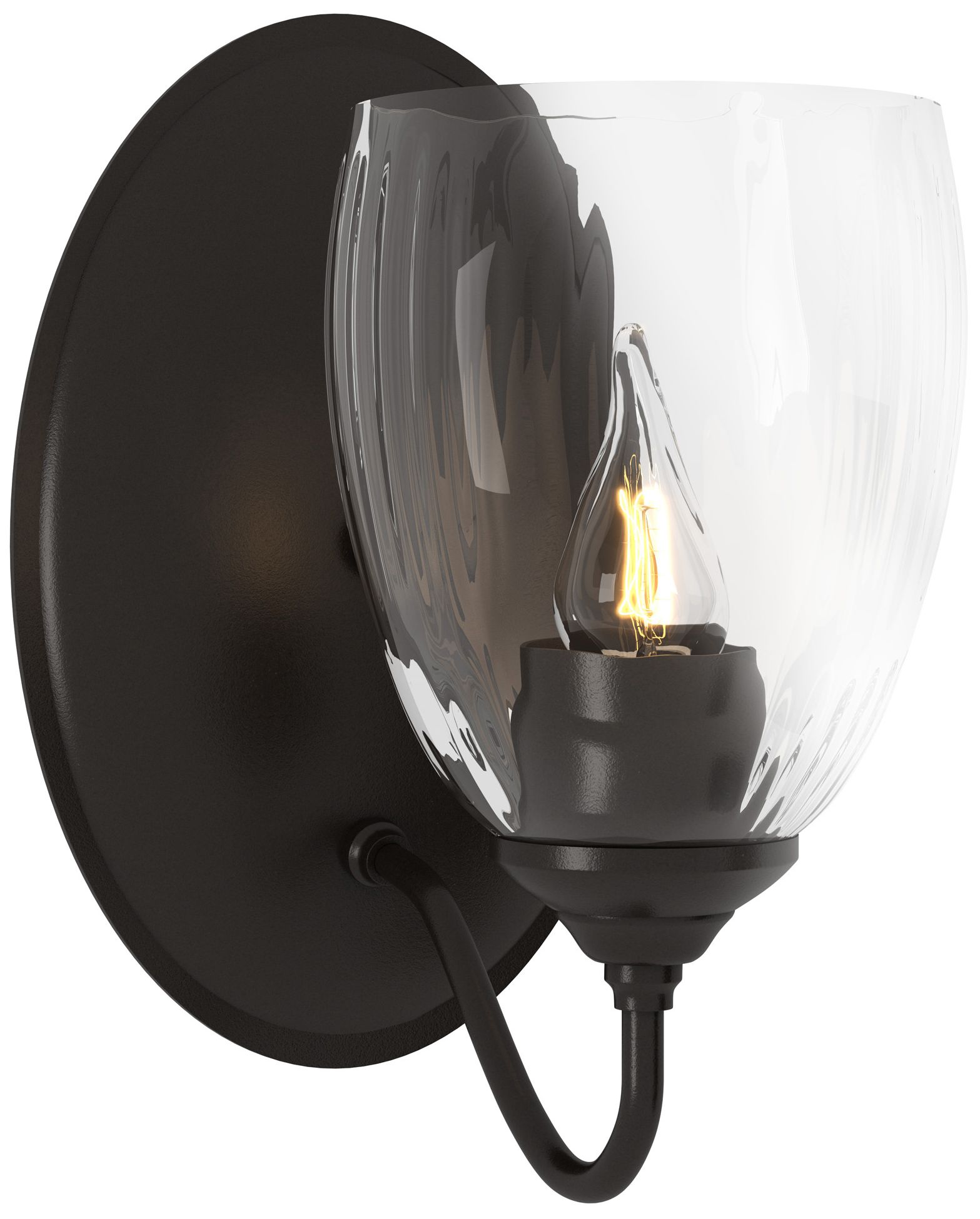 Simple Lines Sconce - Oil Rubbed Bronze - Water Glass - Made to Order