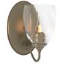 Simple Lines Sconce - Soft Gold Finish - Water Glass