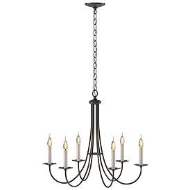 Image1 of Simple Sweep Oil Rubbed Bronze 6 Arm Chandelier With