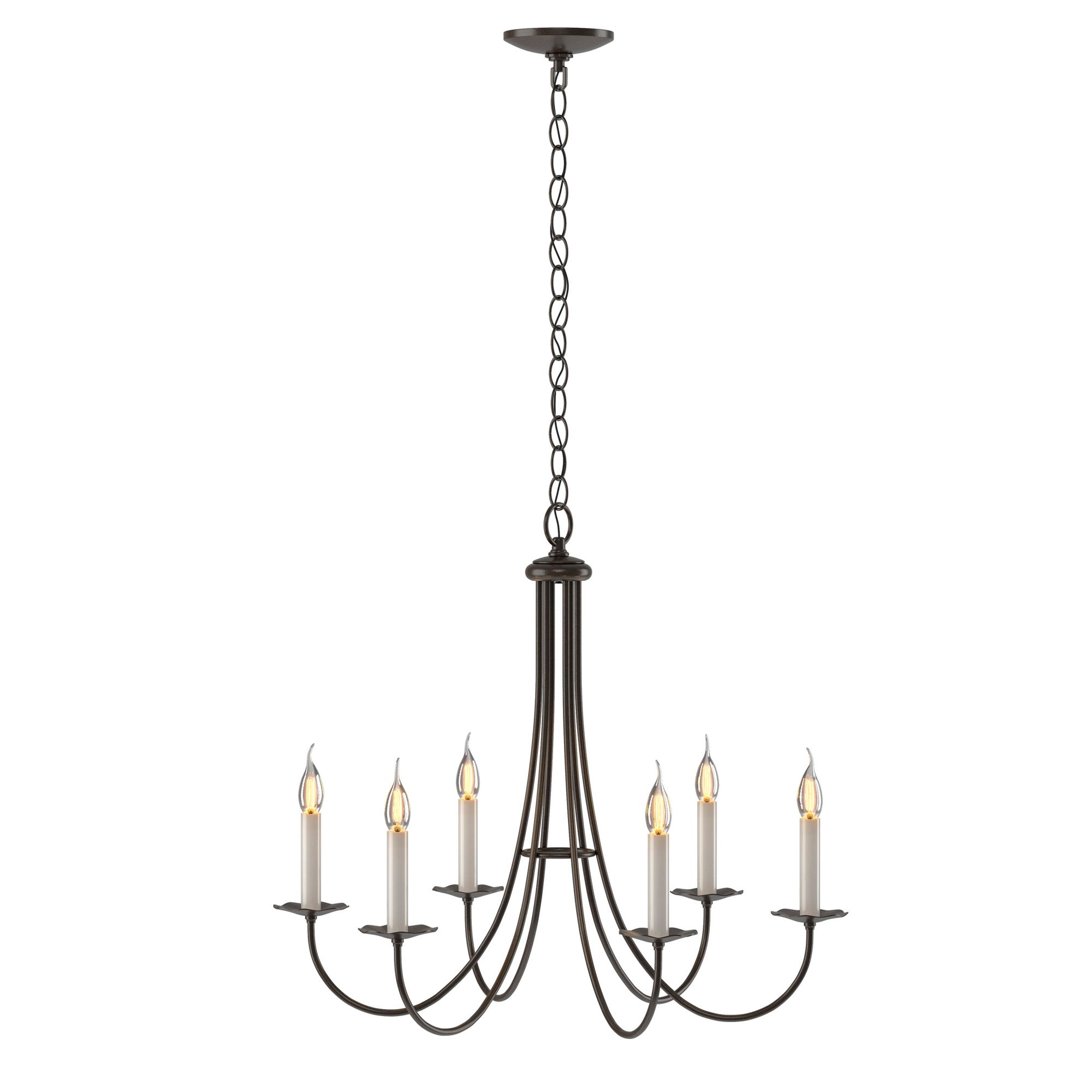 Image 2 Simple Sweep Oil Rubbed Bronze 6 Arm Chandelier With more views