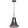 Simplicite 11 3/4"W Black Nickel Bell-Shape LED Mini Pendant