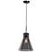 Simplicite 11 3/4"W Black Nickel Conical LED Mini Pendant