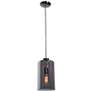 Simplicite 7" Wide Black Nickel and Glass LED Mini Pendant