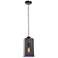 Simplicite 7" Wide Black Nickel and Glass LED Mini Pendant