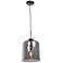 Simplicite 9 1/2"W Black Nickel and Glass LED Mini Pendant