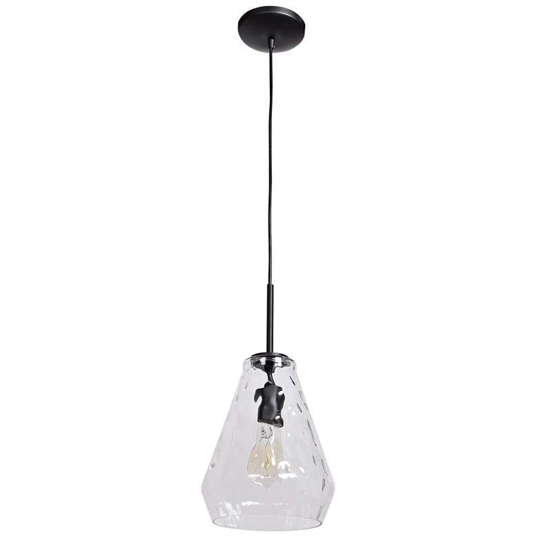 Image 4 Simplicite 9" Wide Black Mini Pendant more views