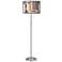 Simplicity Giclee Brushed Nickel Garth Floor Lamp