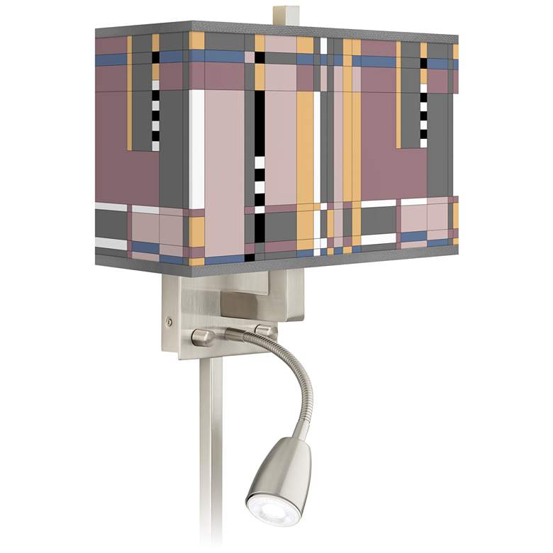 Image 1 Simplicity Giclee Glow LED Reading Light Plug-In Sconce