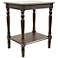 Simplify 19 1/2" Wide Espresso Finish Traditional End Table