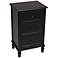 Simplify Black 3-Drawer Accent Table
