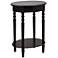 Simplify Black Oval Accent Table