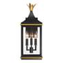 4_Simpson 19 3/4" High Matte Black 3-Light Outdoor Wall Light more views