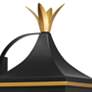 6_Simpson 19 3/4" High Matte Black 3-Light Outdoor Wall Light more views