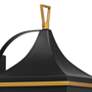 7_Simpson 19 3/4" High Matte Black 3-Light Outdoor Wall Light more views