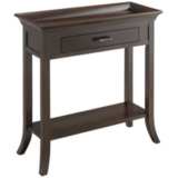 Simpson 30&quot; Wide Chocolate Cherry Tray Edge Hall Stand