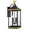 Simpson 4 Light Matte Black + Textured Gold Outdoor Sconce
