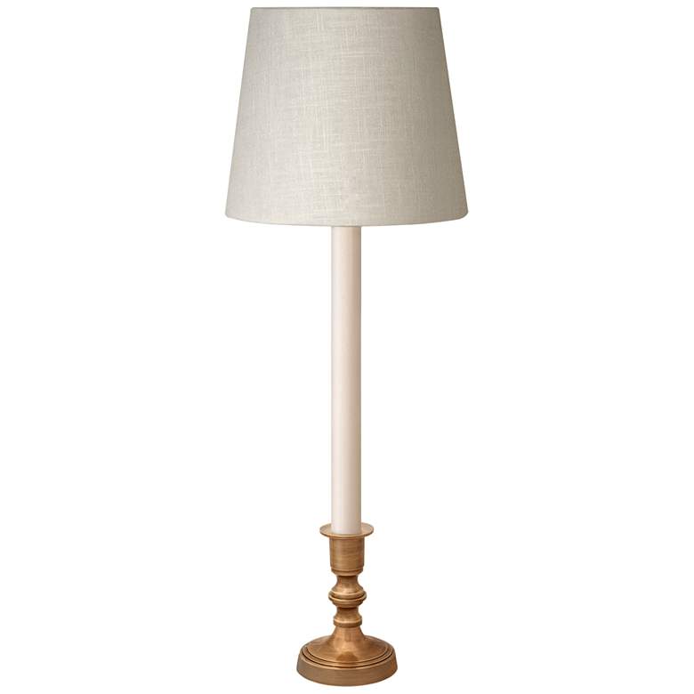 Image 1 Simsbury 19 1/2" High Candlestick-Style Antique Brass Accent Lamp