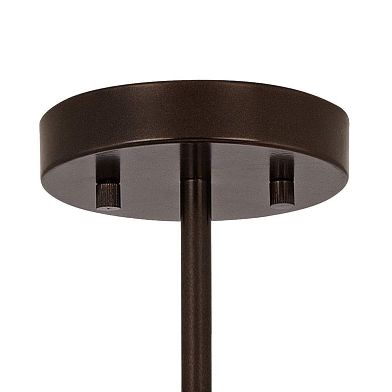 Image 3 Simulated Leatherette Ava 5-Light Bronze Ceiling Light more views