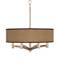 Simulated Leatherette Ava 6-Light Nickel Pendant Chandelier