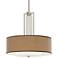 Simulated Leatherette Carey 24" Nickel 4-Light Chandelier