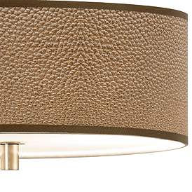 Image2 of Simulated Leatherette Giclee 14" Wide Ceiling Light more views
