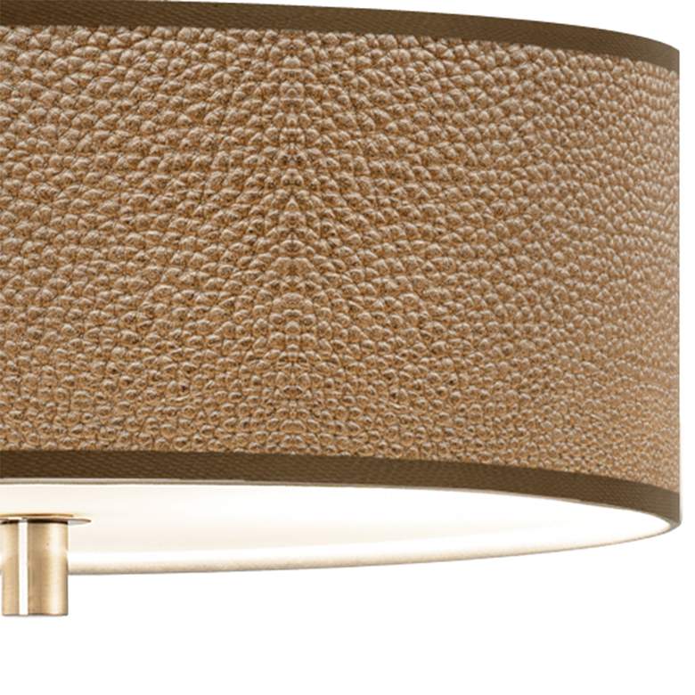 Image 2 Simulated Leatherette Giclee 14" Wide Ceiling Light more views