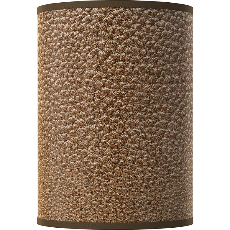 Image 1 Simulated Leatherette Giclee Cylinder Lamp Shade 8x8x11 (Spider)
