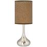 Simulated Leatherette Giclee Droplet Table Lamp