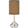 Simulated Leatherette Giclee Droplet Table Lamp