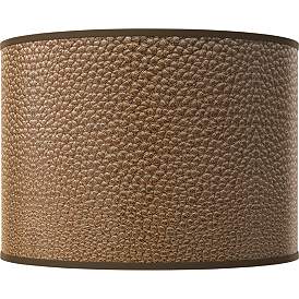 Image1 of Simulated Leatherette Giclee Drum Shade 15.5x15.5x11 (Spider)