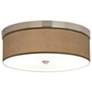Simulated Leatherette Giclee Energy Efficient Ceiling Light