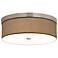 Simulated Leatherette Giclee Energy Efficient Ceiling Light