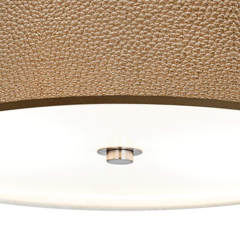 Image 3 Simulated Leatherette Giclee Energy Efficient Ceiling Light more views