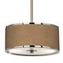 Simulated Leatherette Giclee Glow 10 1/4" Wide Pendant Light