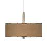 Simulated Leatherette Giclee Glow 16" Wide Pendant Light