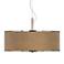 Simulated Leatherette Giclee Glow 20" Wide Pendant Light