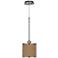 Simulated Leatherette Giclee Glow Mini Pendant Light