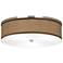 Simulated Leatherette Giclee Nickel 20 1/4" Wide Ceiling Light