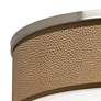2_Simulated Leatherette Giclee Nickel 20 1/4" Wide Ceiling Light more views